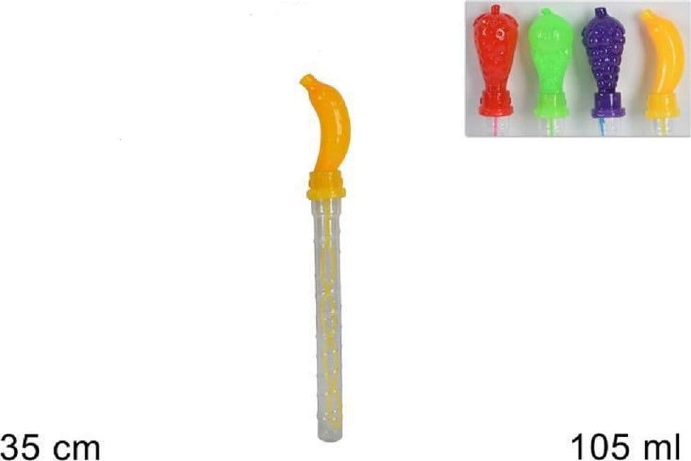 SET 2PZ BOLLE DI SAPONE 105ML SPADA FORMA FRUTTA GIOCO DIVERTIMENTO BAMBINI 35CM - 2