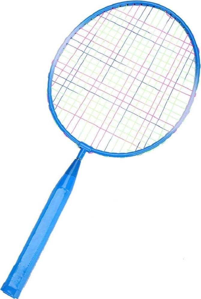 SET RACCHETTA BADMINTON PALLA LEGHE NYLON PER BAMBINI GIOCATTOLI ALL'APERTO BLU - 9