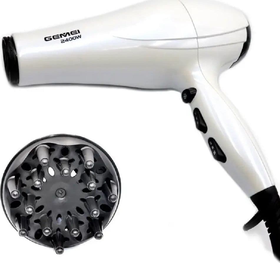 ASCIUGACAPELLI PROFESSIONALE PHON 2400 WATT STYLING CAPELLI DIFFUSSORE GM-105 - 10