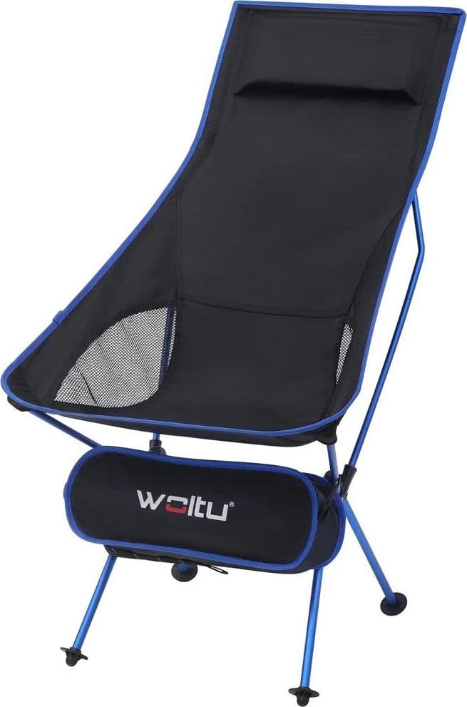 SEDIA PIEGHEVOLE DA CAMPEGGIO PESCA IMPERMEABILE PORTATILE CARICO 140KG TESSUTO - 11