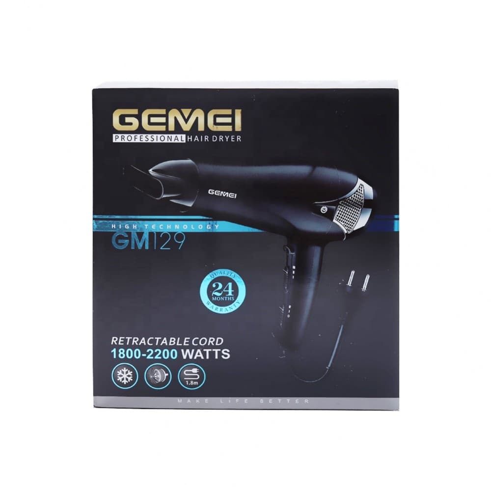 ASCIUGACAPELLI PROFESSIONALE PHON CORDA RETRATTILE 1800-2200W 2 VELOCITÀ GM-129 - 10