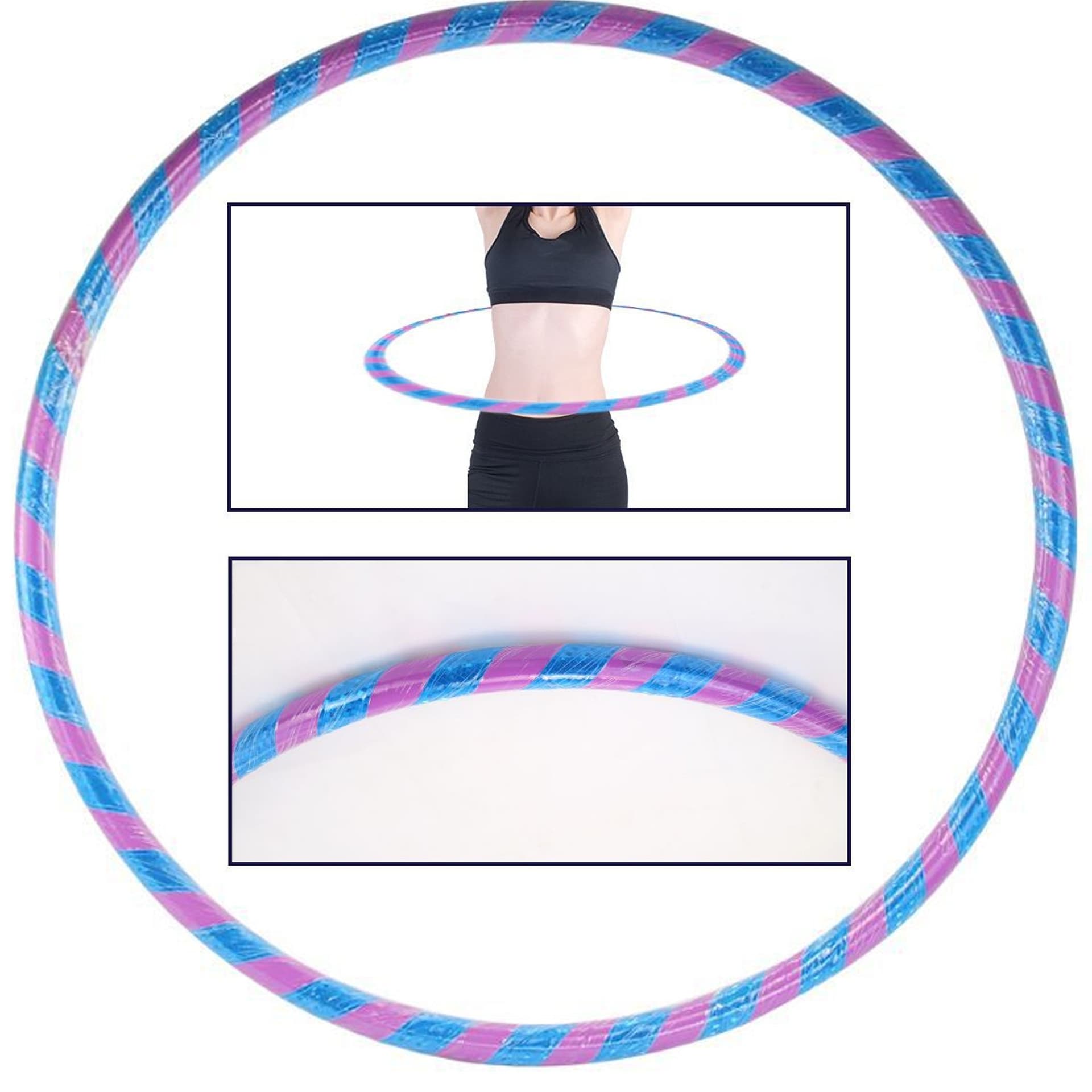 HULA HOOP CERCHIO ANELLO GINNICO GINNASTICA SPORT BAMBINI COLORI RANDOM DIAMETRO - 3