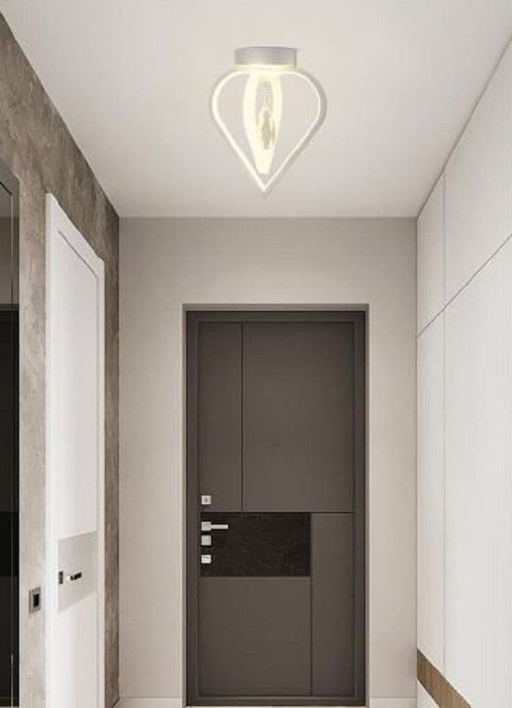 LAMPADARIO PLAFONIERA A SOFFITTO 2 CUORI PENDENTE LUCE 6500K 4000K 3000K PN-01B – Bianco Naturale – TrAdE Shop Traesio –