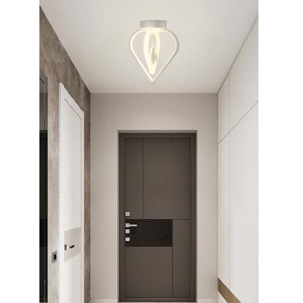 LAMPADARIO PLAFONIERA A SOFFITTO 2 CUORI PENDENTE LUCE 6500K 4000K 3000K PN-01B - 7