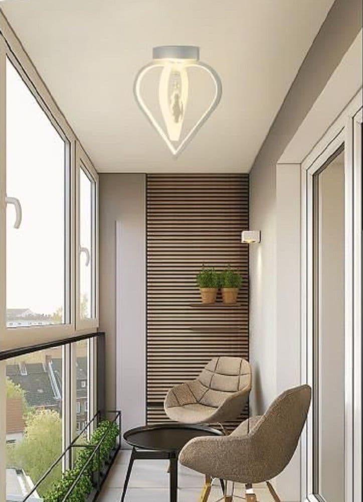 LAMPADARIO PLAFONIERA A SOFFITTO 2 CUORI PENDENTE LUCE 6500K 4000K 3000K PN-01B – Bianco Caldo – TrAdE Shop Traesio – moderno