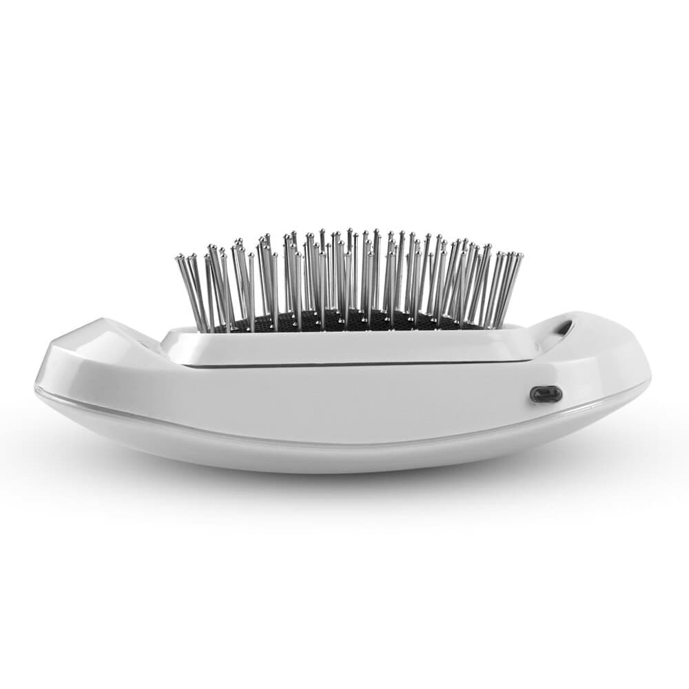 MINI SPAZZOLA MASSAGGIANTE CAPELLI IONICA SCIOGLINODI A BATTERIE PORTATILE - 12