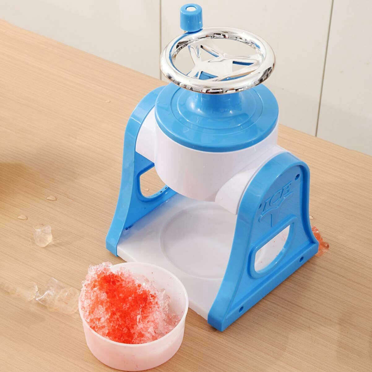 TRITAGHIACCIO MANUALE MACCHINA PER TRITA ROMPERE IL GHIACCIO CON MANOVELLA ICE - 10