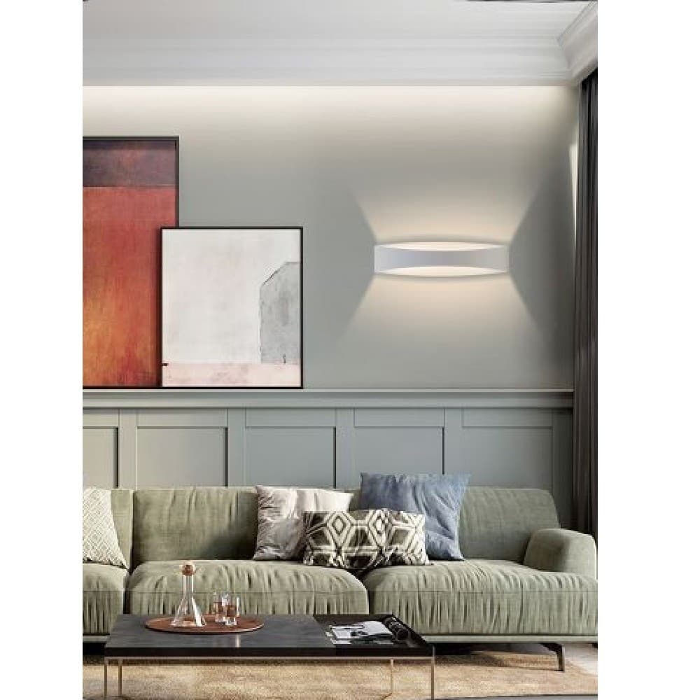 APPLIQUE LAMPADA DA PARETE LUCE LED MODERNA 12 WATT LUCE 4000K 6500K 3000K E59-B - 15