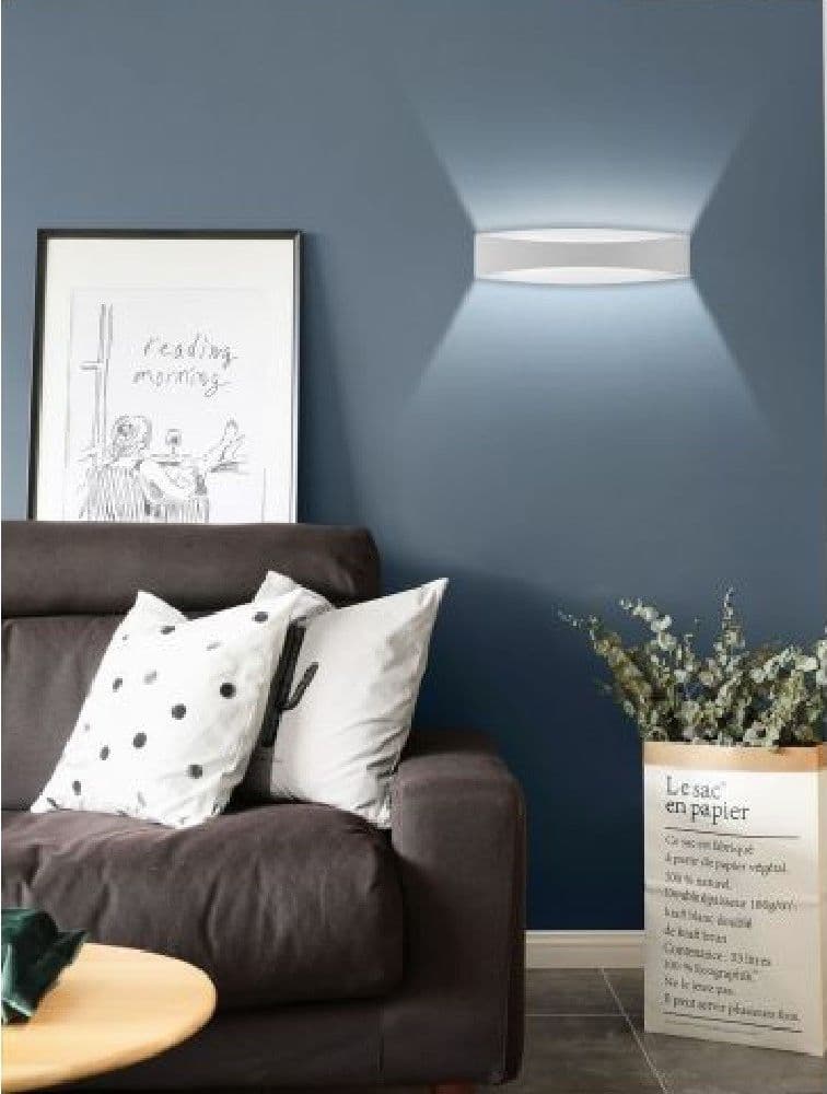 APPLIQUE LAMPADA DA PARETE LUCE LED MODERNA 12 WATT LUCE 4000K 6500K 3000K E59-B - 4