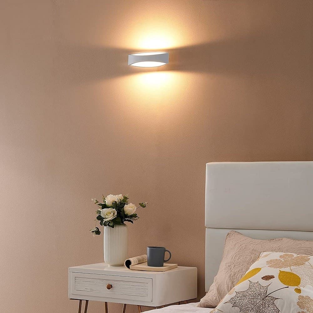APPLIQUE LAMPADA DA PARETE LUCE LED MODERNA 12 WATT LUCE 4000K 6500K 3000K E59-B - 6