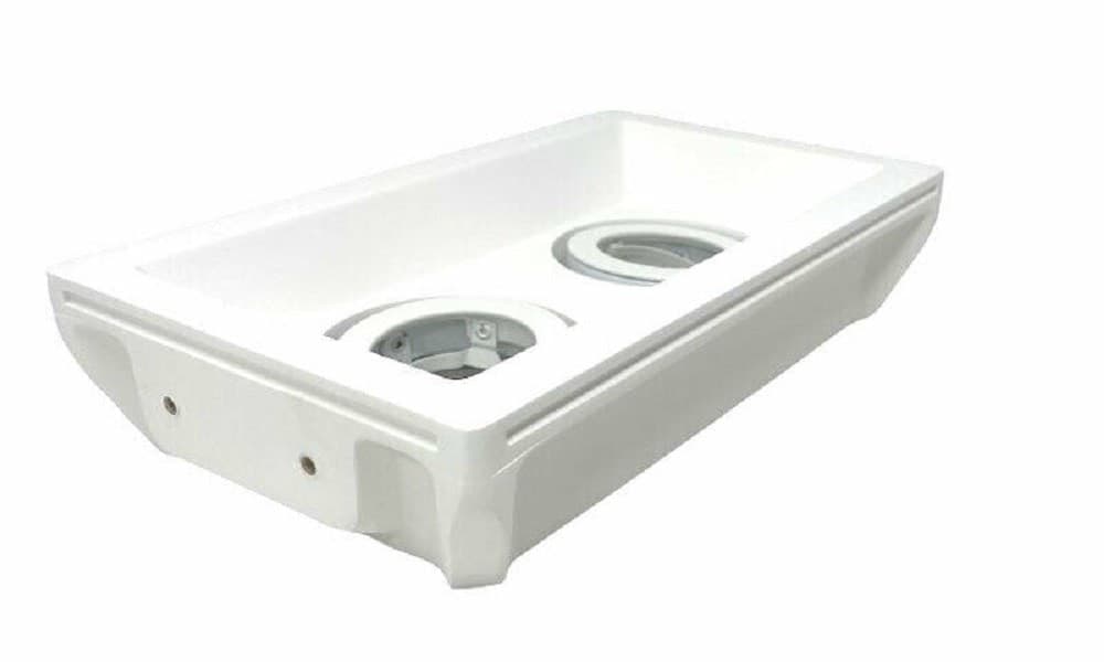 PORTAFARETTO INCASSO GESSO DOPPIO ORIENTABILE A SCOMPARSA PORTALAMPADA GU10 GS21 - 5
