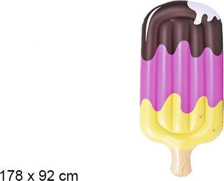 MATERASSINO GONFIABILE PER PISCINA MARE MATERASSO GELATO ICE CREAM 178 X 92 CM - 2