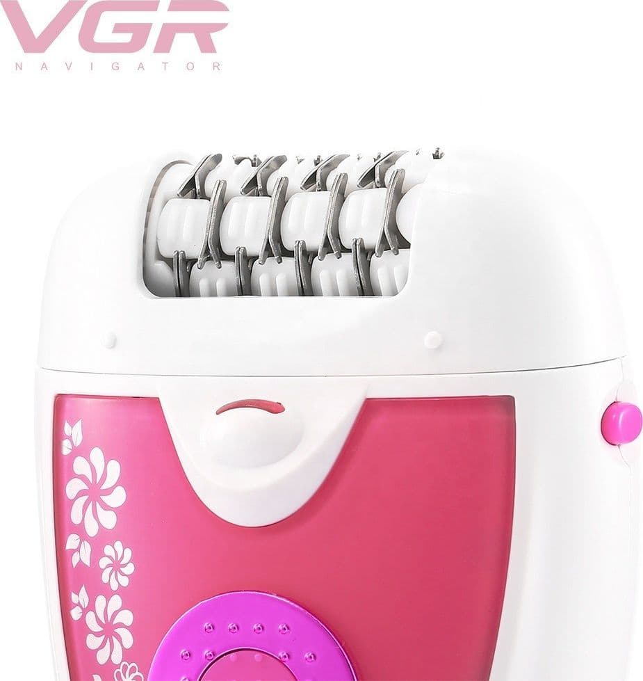 VGR V-722 Epilatore 2 in 1 Professionale Rasoio Trimmer Donna – Fucsia – MaxTech – rosa