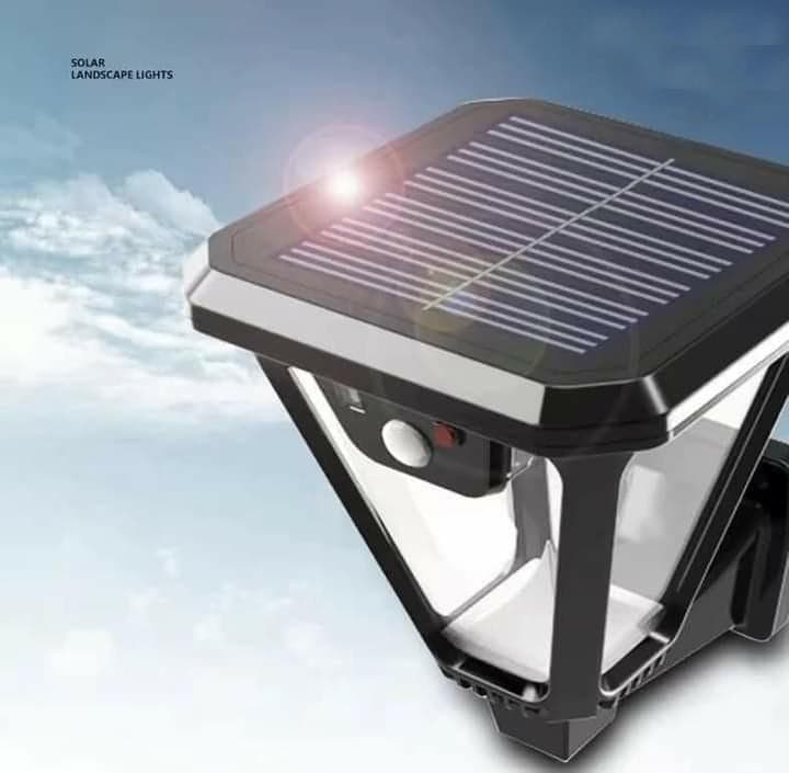 LAMPIONE LAMPADA LUCE SOLARE GIARDINO A LED SU PICCHETTO CON TELECOMANDO SENSORE - 7