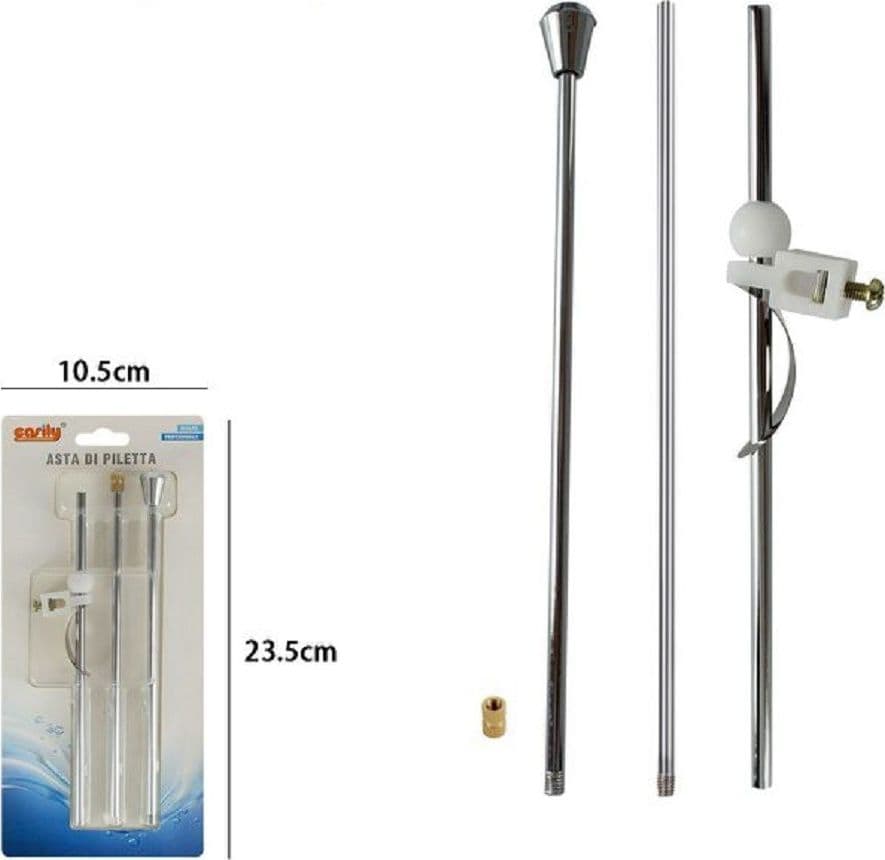 ASTA ASTINA ORIZZONTALE PER PILETTA DI SCARICO PER LAVABO BIDET SALTERELLO 59252 - 2