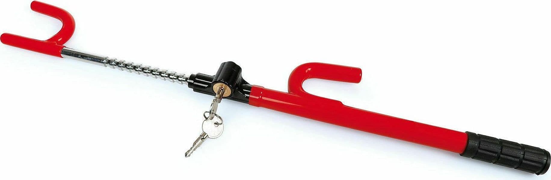 ASTA BLOCCA STERZO PER VOLANTE AUTO ANTIFURTO SICUREZZA MACCHINA ANTI THEFT 60CM - 3