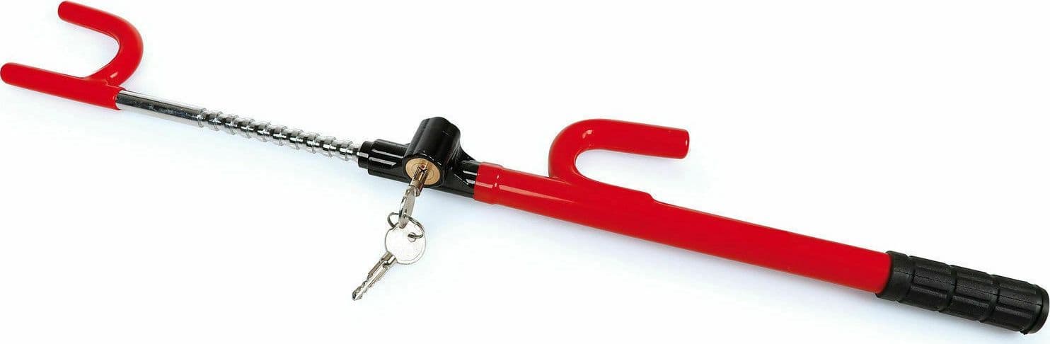 ASTA BLOCCA STERZO PER VOLANTE AUTO ANTIFURTO SICUREZZA MACCHINA ANTI THEFT 60CM - 3