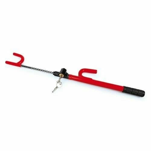 ASTA BLOCCA STERZO PER VOLANTE AUTO ANTIFURTO SICUREZZA MACCHINA ANTI THEFT 60CM - 2