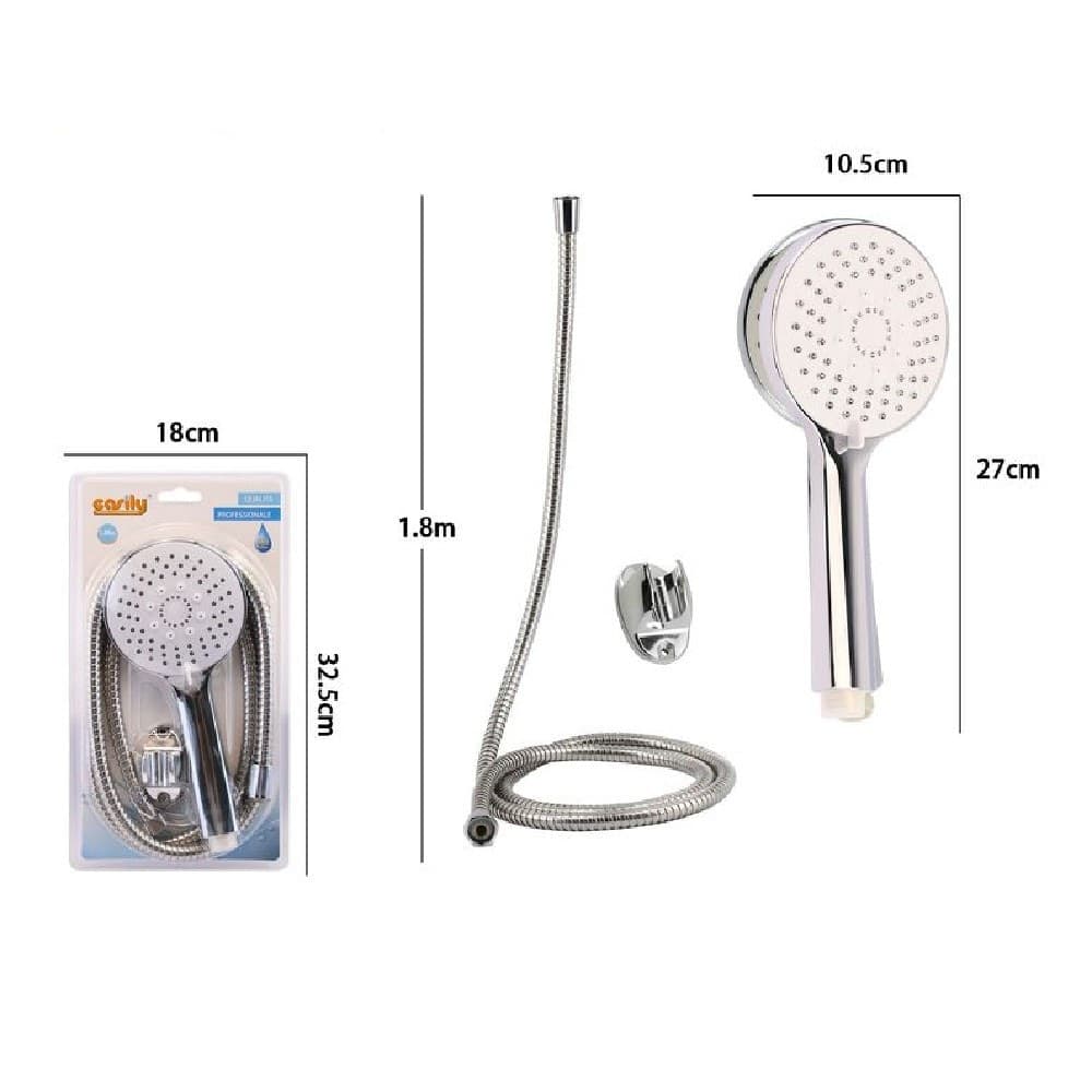 KIT DOCCETTA DOCCINO BAGNO MULTIGETTO SOFFIONE DOCCIA LACCIO 1,8 MT STAFFA 79364 - 2