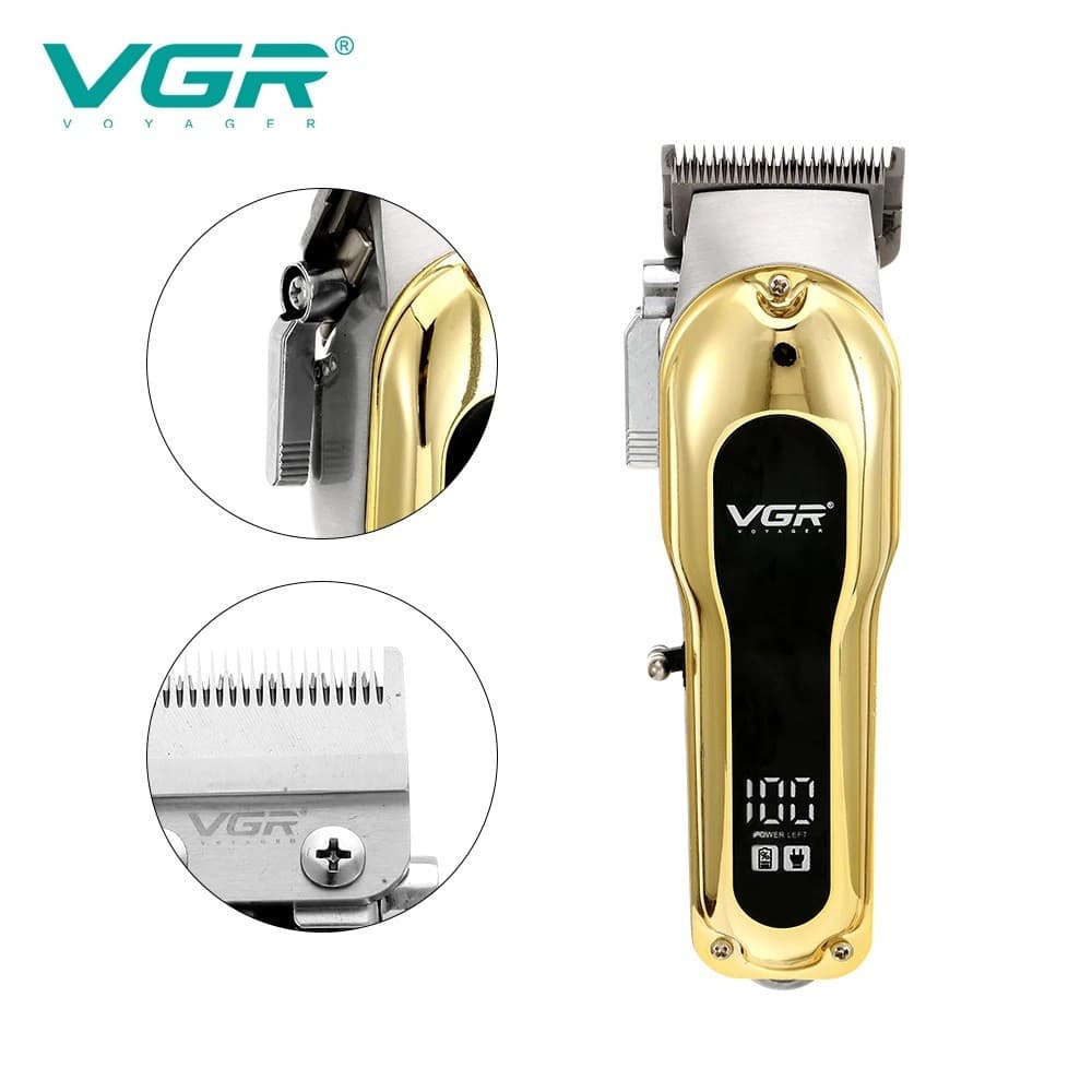 Tagliacapelli Professionale VGR V-680 – Clipper Barber e Regolabarba LED - 19
