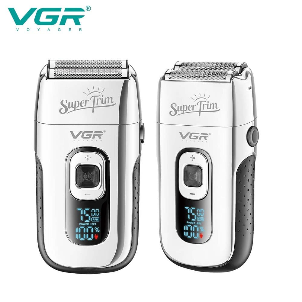 VGR V-332 Rasoio Professionale Foil Shaver Barber Display LED 3 Velocità - 14
