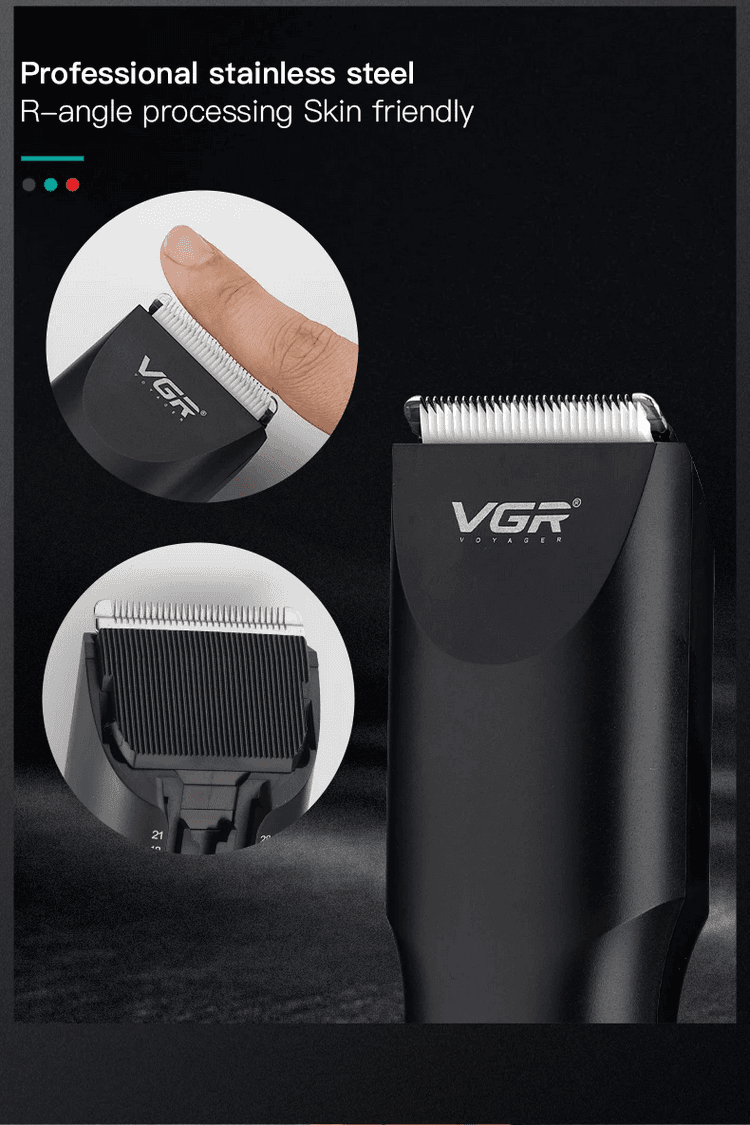 TAGLIACAPELLI BARBA TRIMMER PROFESSIONALE RICARICABILE USB IMPERMEABILE VGR V230 - 8
