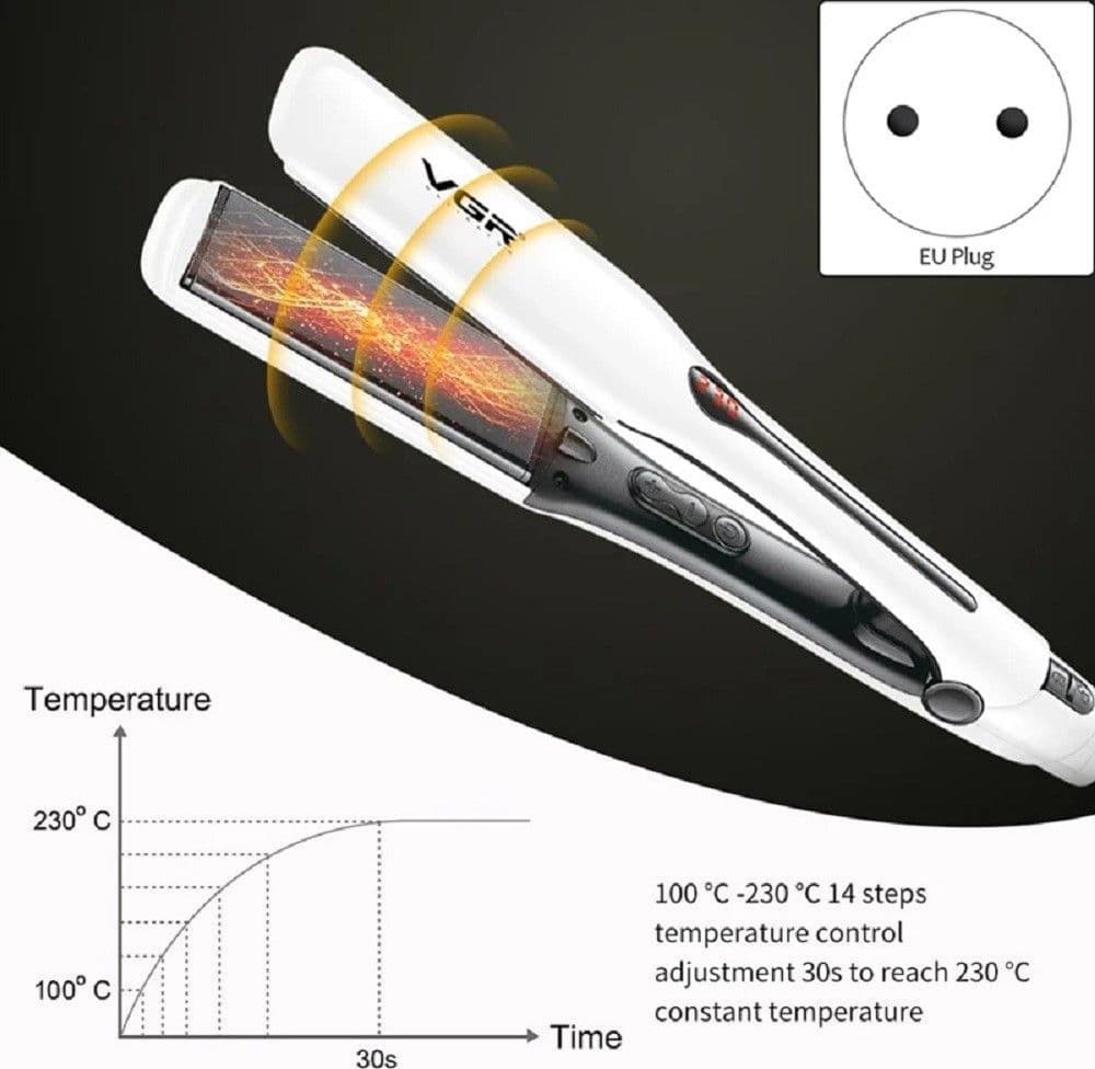 Piastra Capelli Professionale VGR V-556 Regolazione Digitale 230°C - 11
