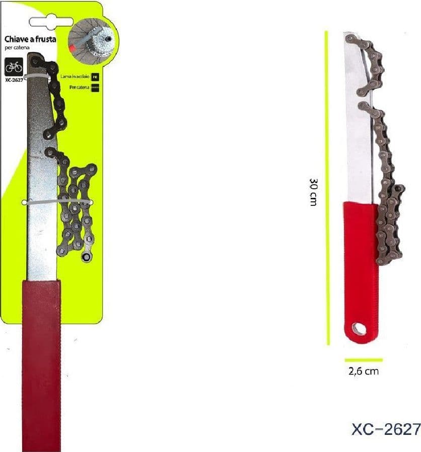 CHIAVE A FRUSTA PER CATENA RUOTA DENTATA STRUMENTO RIPARAZIONE BICICLETTA XC2627