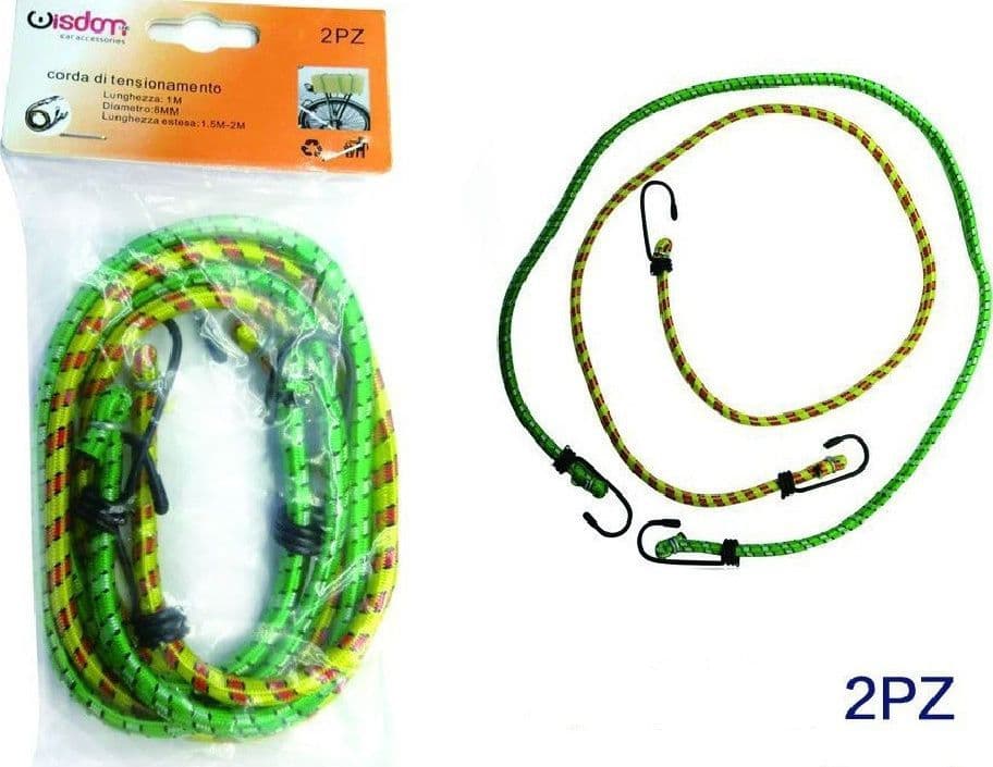 SET 2 PZ CINGHIA CORDA PORTAPACCHI 1 MT PER BICICLETTA BICI IMBALLAGGIO XC-1699