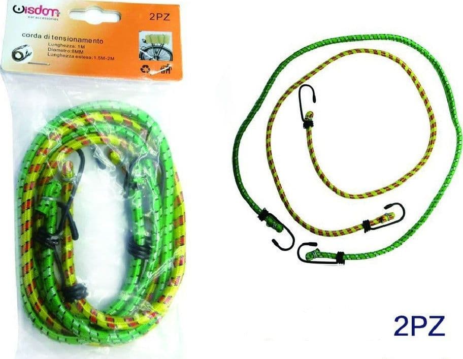 SET 2 PZ CINGHIA CORDA PORTAPACCHI 1 MT PER BICICLETTA BICI IMBALLAGGIO XC-1699