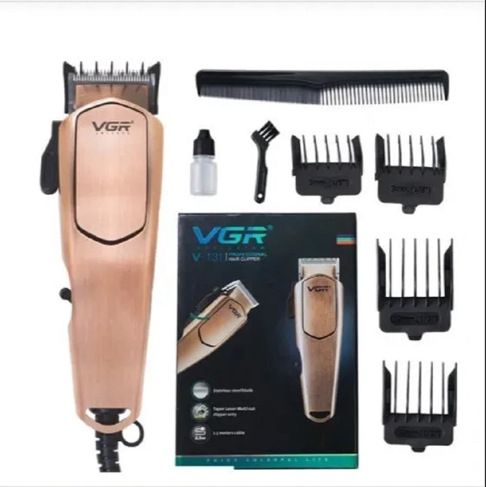 TAGLIACAPELLI PROFESSIONALE CON FILO TRIMMER PER UOMO ELETTRICO CLIPPERS V-131 - 11