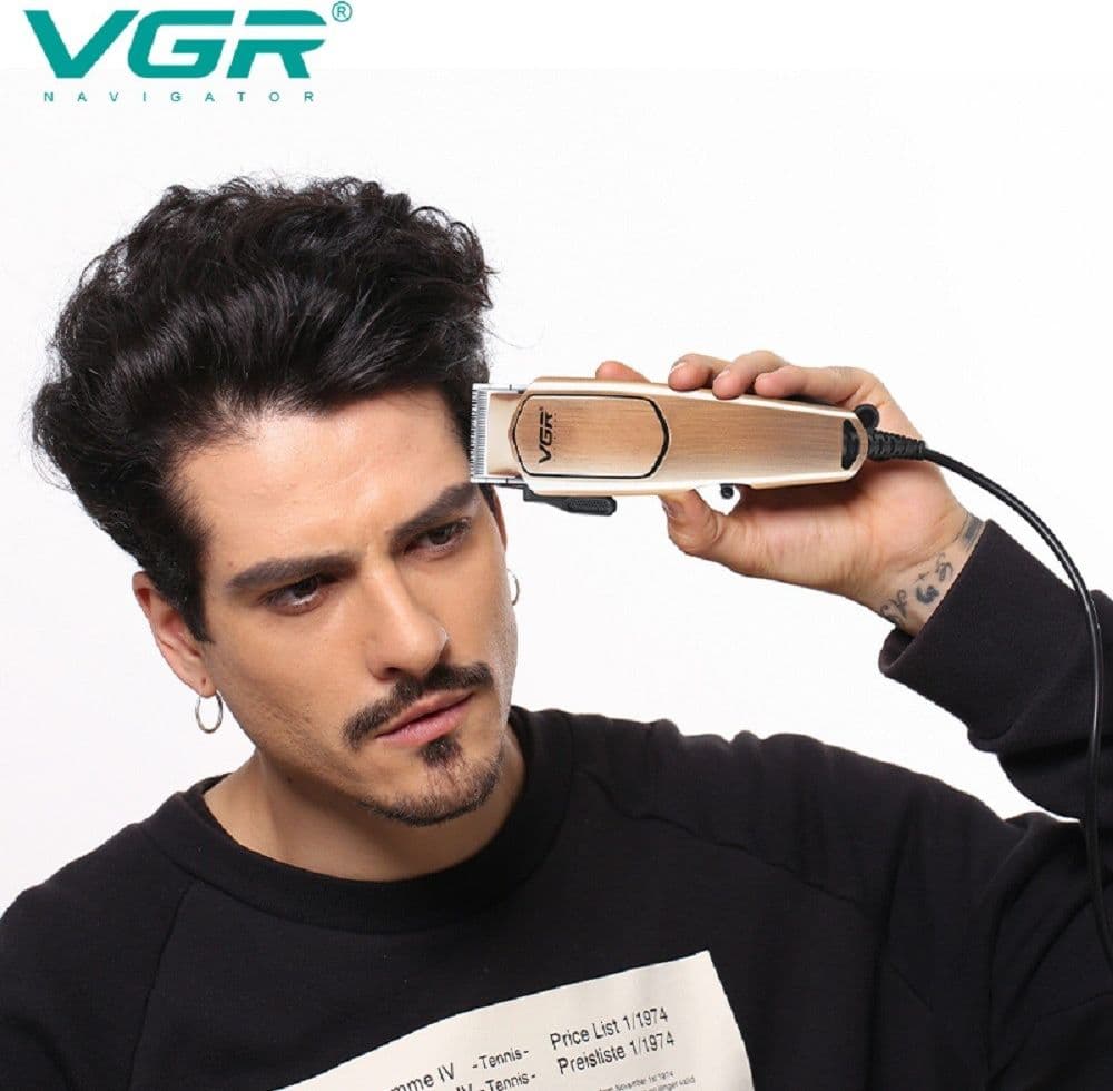 TAGLIACAPELLI PROFESSIONALE CON FILO TRIMMER PER UOMO ELETTRICO CLIPPERS V-131 - 23