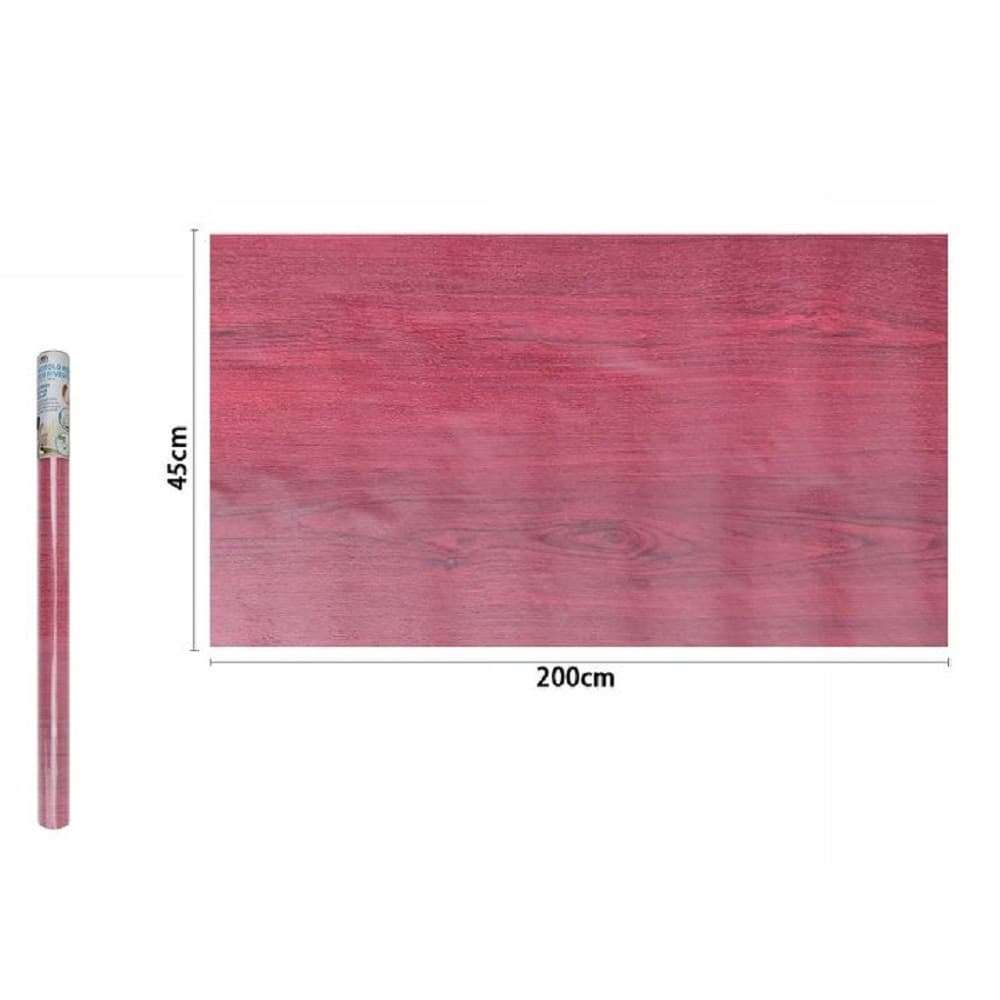 ROTOLO PELLICOLA ADESIVA PARETE EFFETTO LEGNO 45CM X 2MT CASSETTI MOBILI 71248