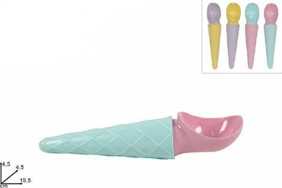 PALETTA PALETTE PORZIONATORE PER GELATO COLORATE A FORMA DI CONO 19,5X4,5X4,5CM