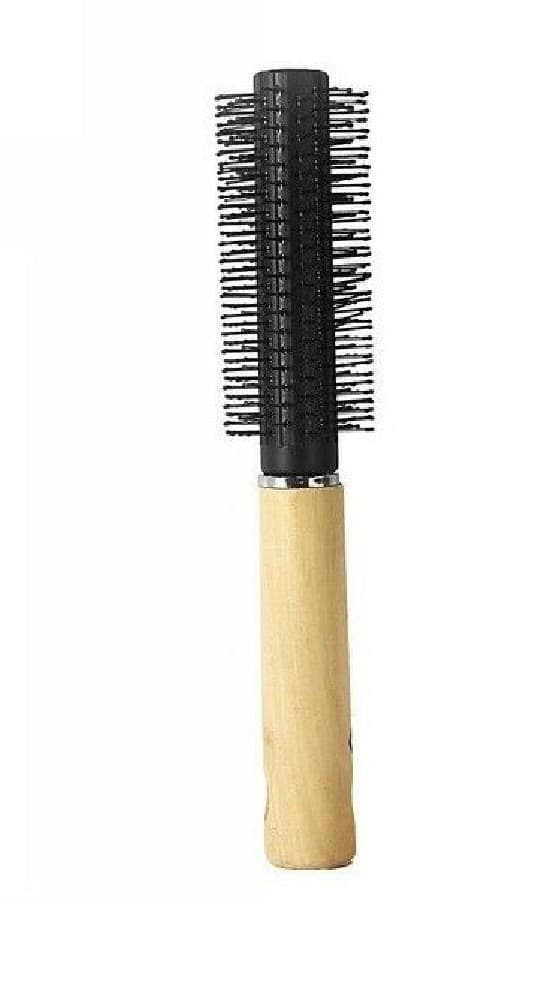 SPAZZOLA HAIR STYLIST CON MANICO LEGNO ACCONCIATURA CAPELLI PROFESSIONALE 21 CM - 2