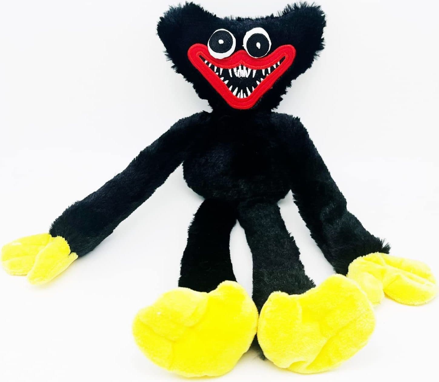 PELUCHE PUPAZZO MORBIDO POPPY PLAYTIME HUGGY WUGGY PLUSH DOLL GIOCO NERO 40 CM - 7