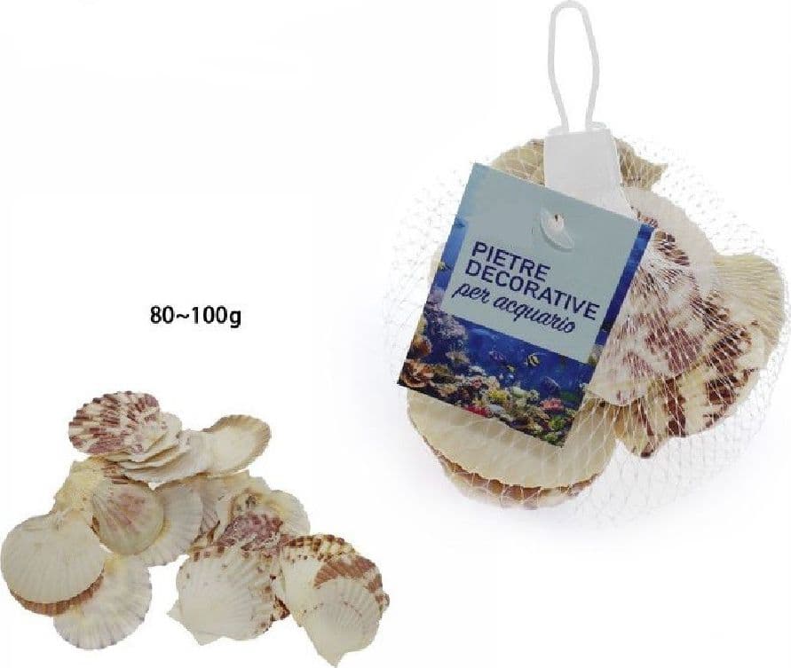 SACCHETTO DA 80-100GR CONCHIGLIE DI MARE DECORAZIONE ORNAMENTO PER ACQUARIO 70284