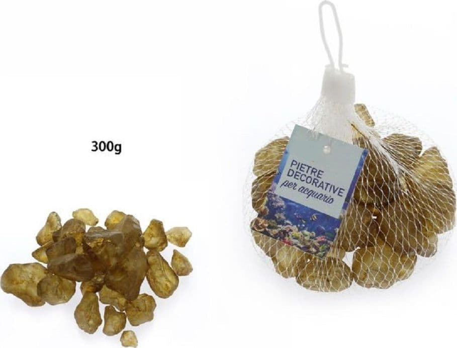 PIETRE SASSI SASSOLINI DECORATIVI MARRONI PER ACQUARIO 300 GR DECORAZIONE 70272