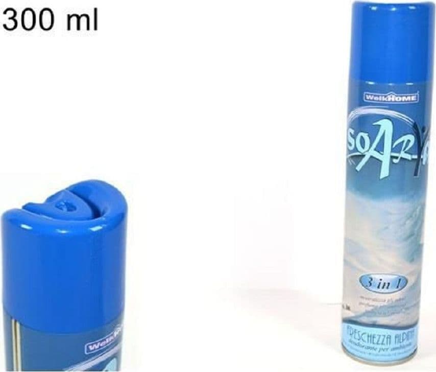DEODORANTE AMBIENTE SPRAY PROFUMO CASA 300ML FRAGRANZA FRESCHEZZA ALPINA MONTAGNA