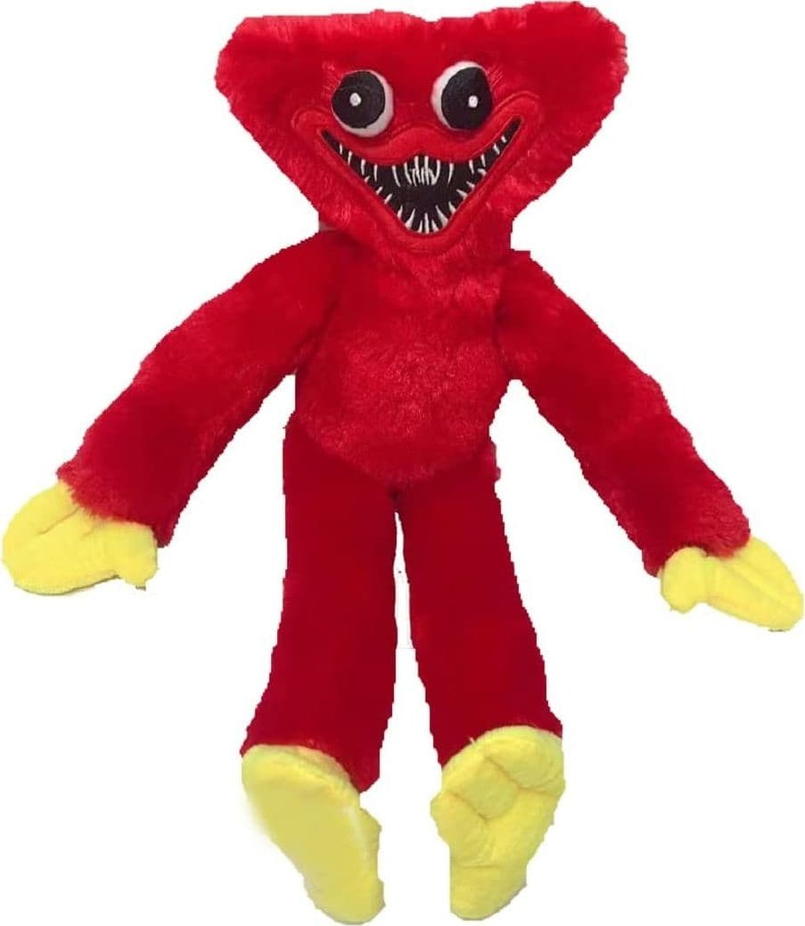 PELUCHE PUPAZZO MORBIDO POPPY PLAYTIME HUGGY WUGGY PLUSH DOLL GIOCO ROSSO 40CM - 3