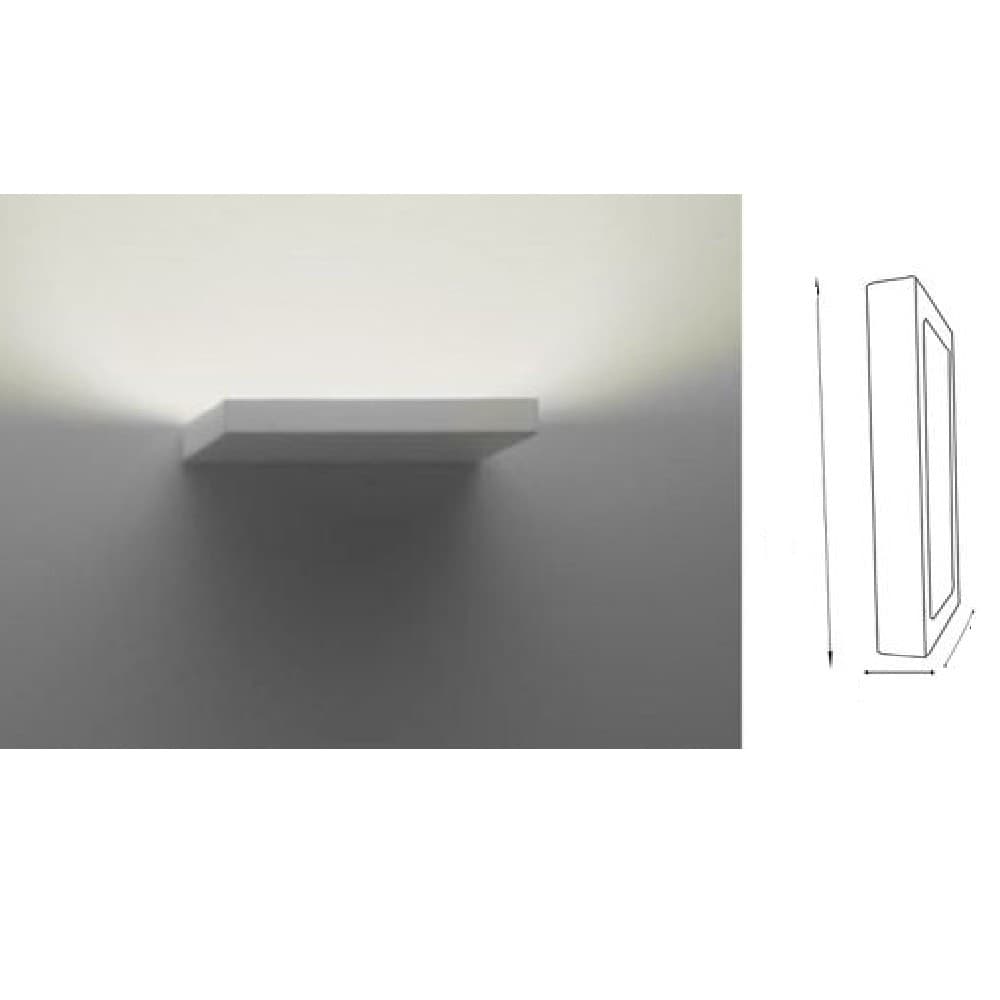 APPLIQUE LED 18 W SLIM A PARETE RETTANGOLARE LUCE NATURALE FREDDA CALDA XC-9043 - 7