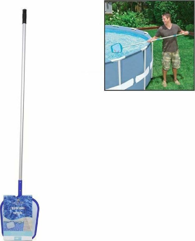 RACCOGLI FOGLIE CON BASTONE ASTA PER PULIZIA FONDO FONDALE ACQUA PISCINA 206554