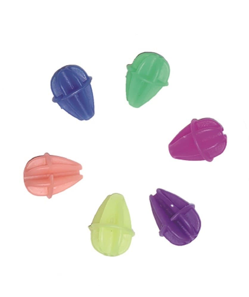 SET 30PZ CLIPS FLUO COLORATE IN PVC ACCESSORI PER RAGGI RUOTE BICICLETTA XC-1617 - 2
