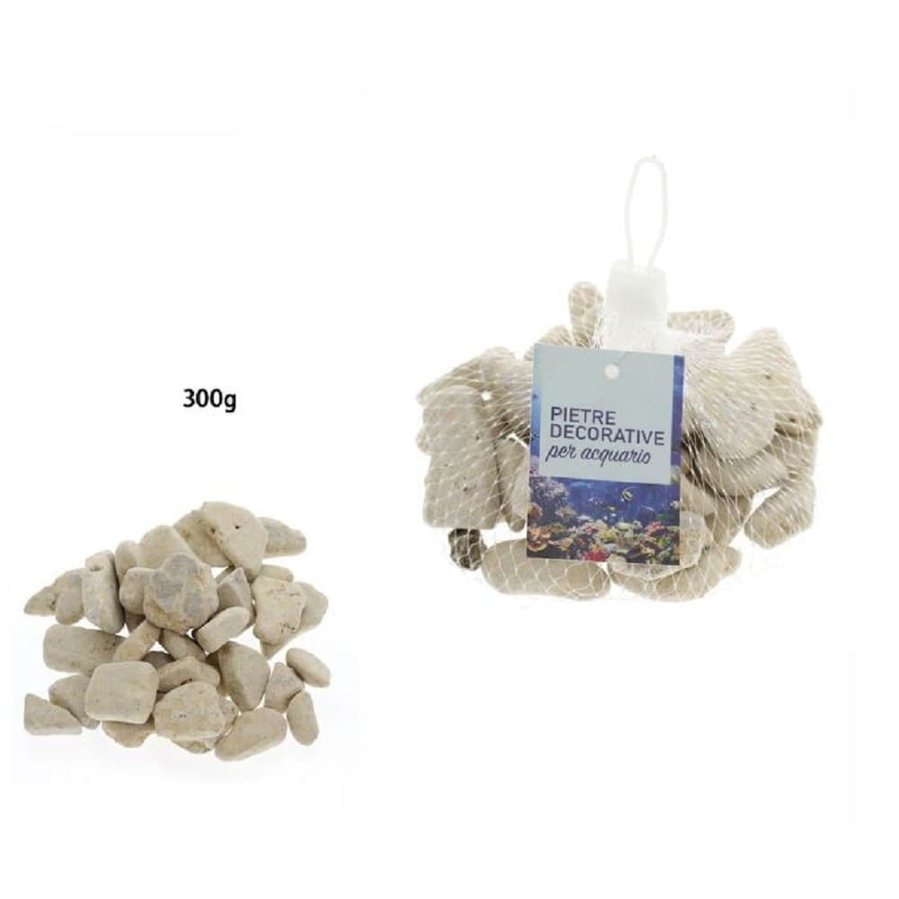 PIETRE SASSI SASSOLINI DECORATIVI PER ACQUARIO 300GR DECORAZIONE GIARDINO 70263