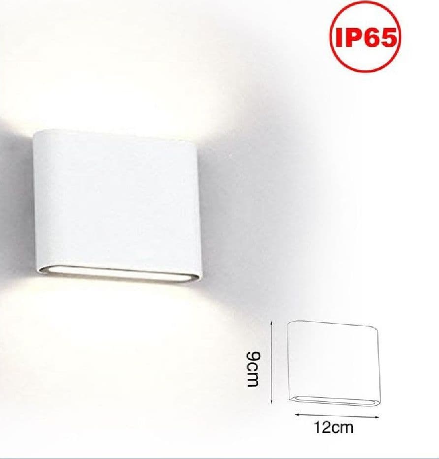 APPLIQUE LED COB 10W QUADRATA BIANCA SLIM UP & DOWN LUCE FREDDA NATURALE XC-9047 - 5