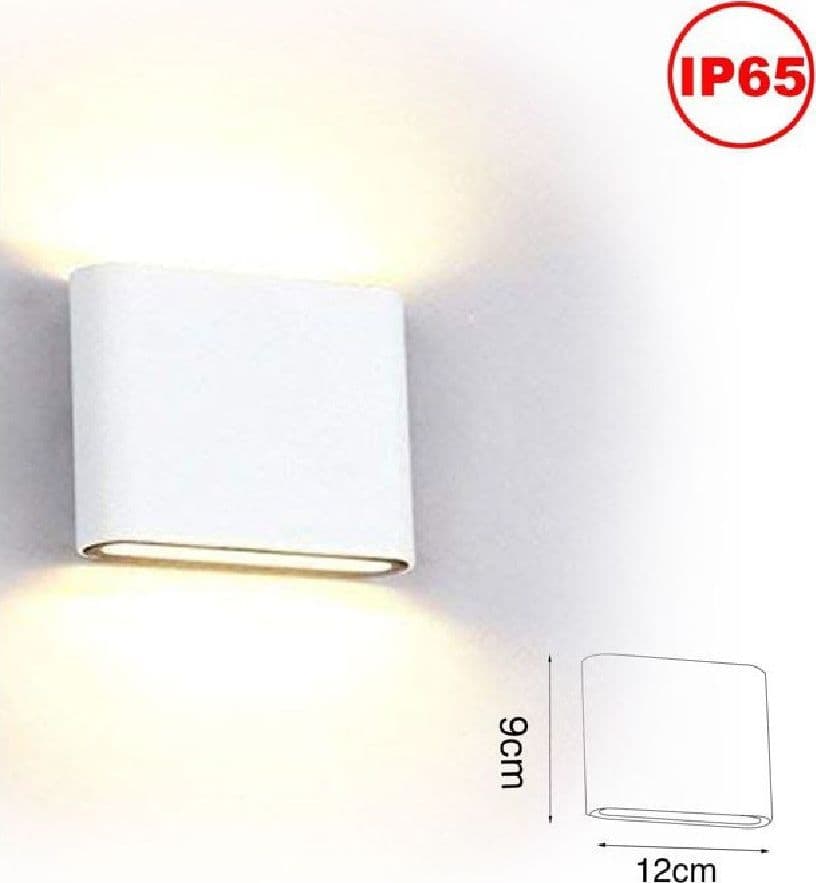 APPLIQUE LED COB 10W QUADRATA BIANCA SLIM UP & DOWN LUCE FREDDA NATURALE XC-9047 - 6