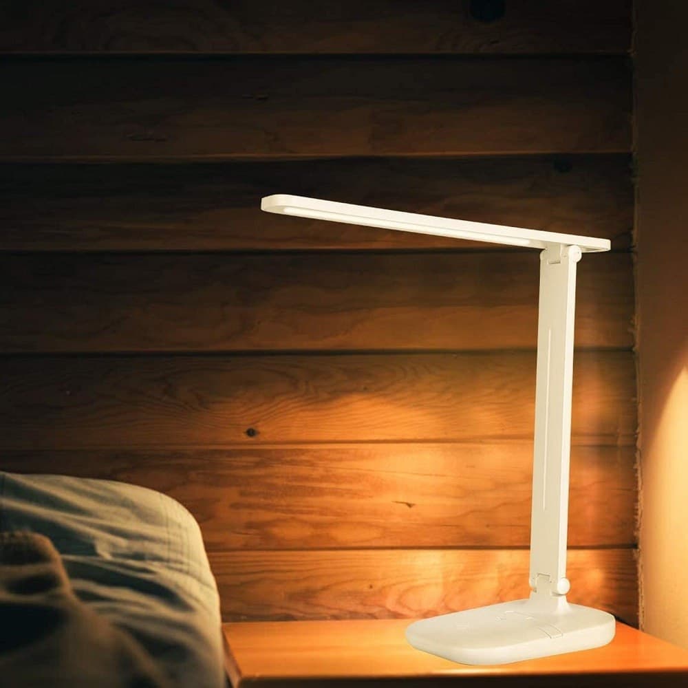 LAMPADA LED RICARICABILE DA TAVOLO SCRIVANIA TOUCH BRACCIO PIEGHEVOLE DT-2682 - 8