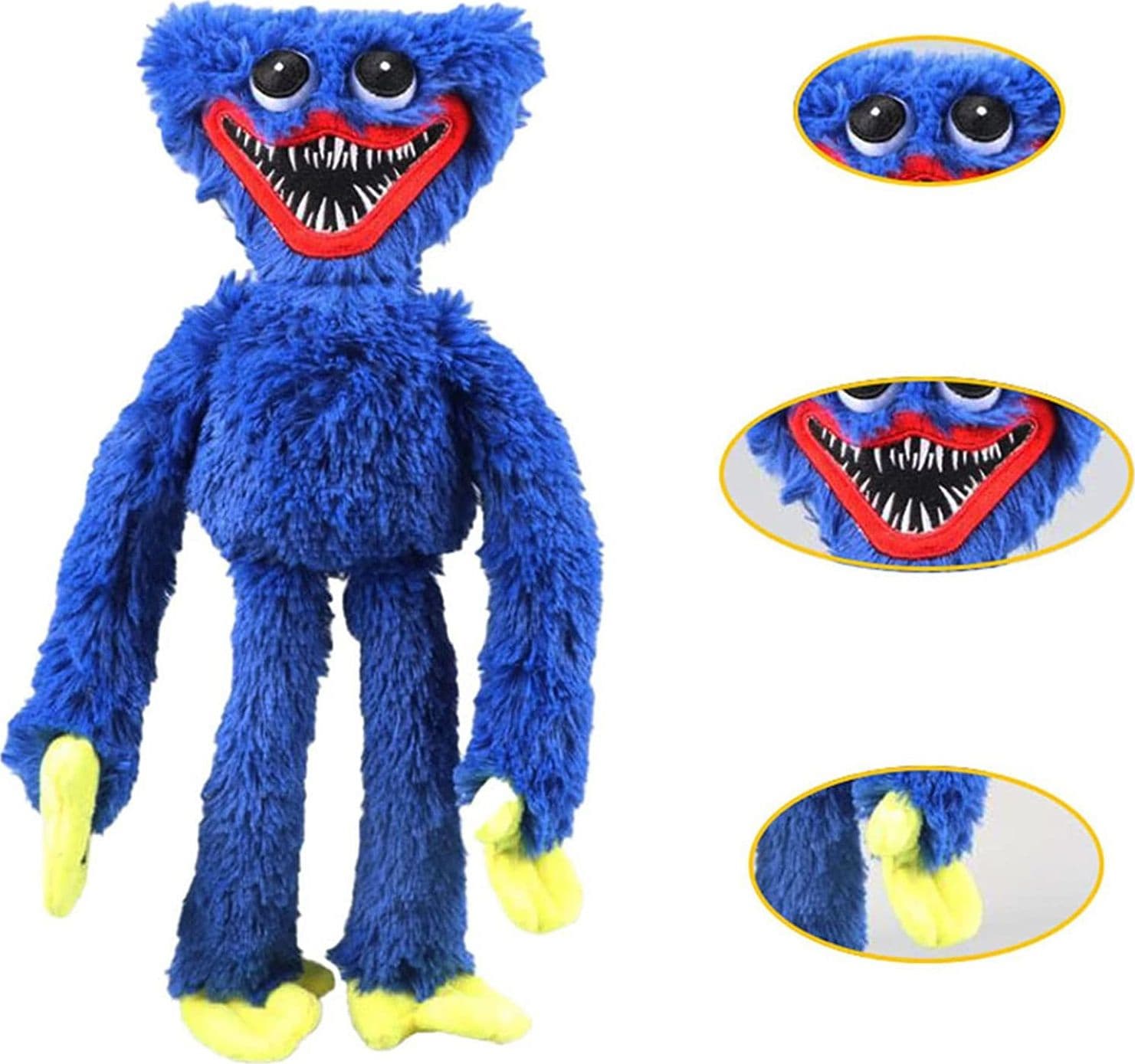 PELUCHE PUPAZZO MORBIDO POPPY PLAYTIME HUGGY WUGGY PLUSH DOLL GIOCO RAGAZZI 40CM - 6