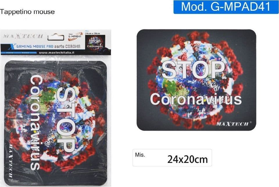 TAPPETINO PER MOUSE DA GIOCO GAMING PAD PER LAPTOP TAPPETO POGGIAPOLSO G-MPAD41 - 2