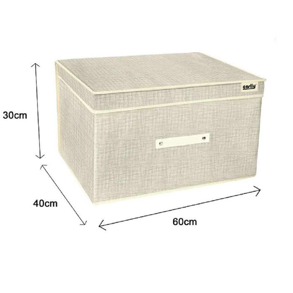 SCATOLA BOX SALVASPAZIO PORTATUTTO CONTENITORE ORGANIZER 60 X 40 X 30 CM 69696 - 4